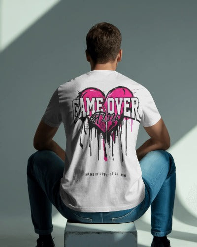 Love.exe Crashed White Oversized Tshirt