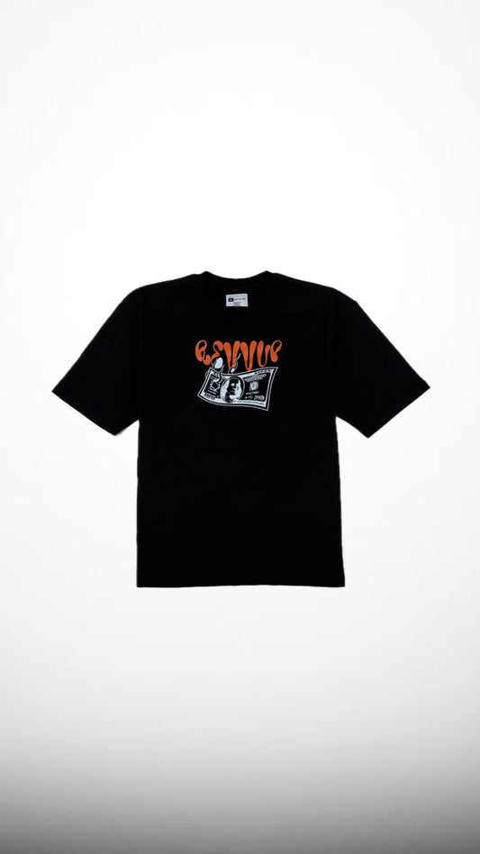 Dolla Flex Black Oversized Tshirt