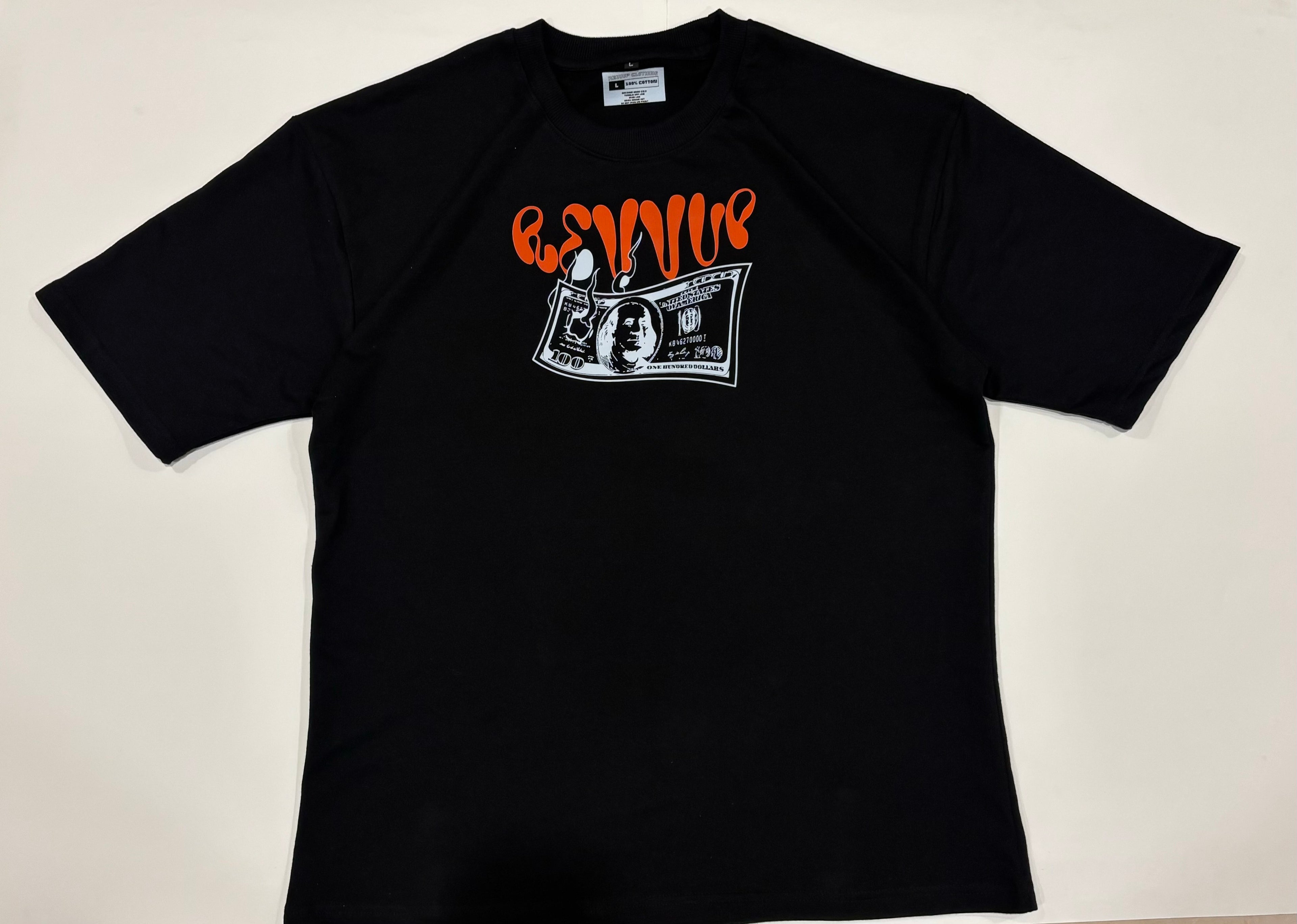 Money on Fire Black oversized tshirt